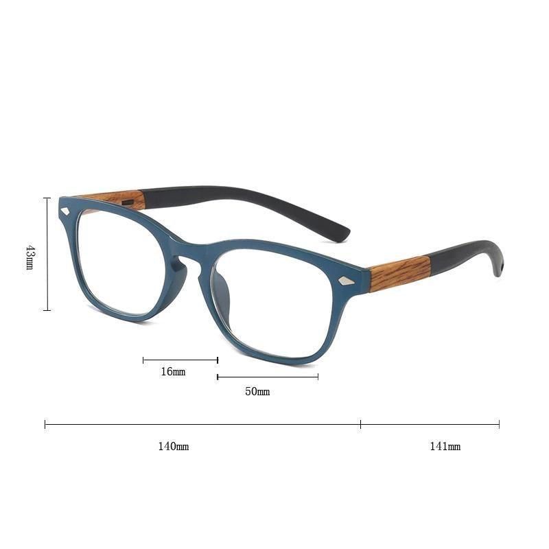 Stylish Wood Grain Reading Glasses for Men and Women