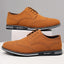 Fashionable men's white sole widened carved leather shoes for men - Korvel
