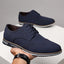 Fashionable men's white sole widened carved leather shoes for men - Korvel