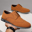 Fashionable men's white sole widened carved leather shoes for men - Korvel