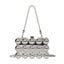 Trendy Mini Lipstick Crossbody Bag with Pearl Chain