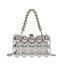 Trendy Mini Lipstick Crossbody Bag with Pearl Chain