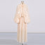 Fashionable niche design bat sleeve lace up pleated dress for women - Korvel