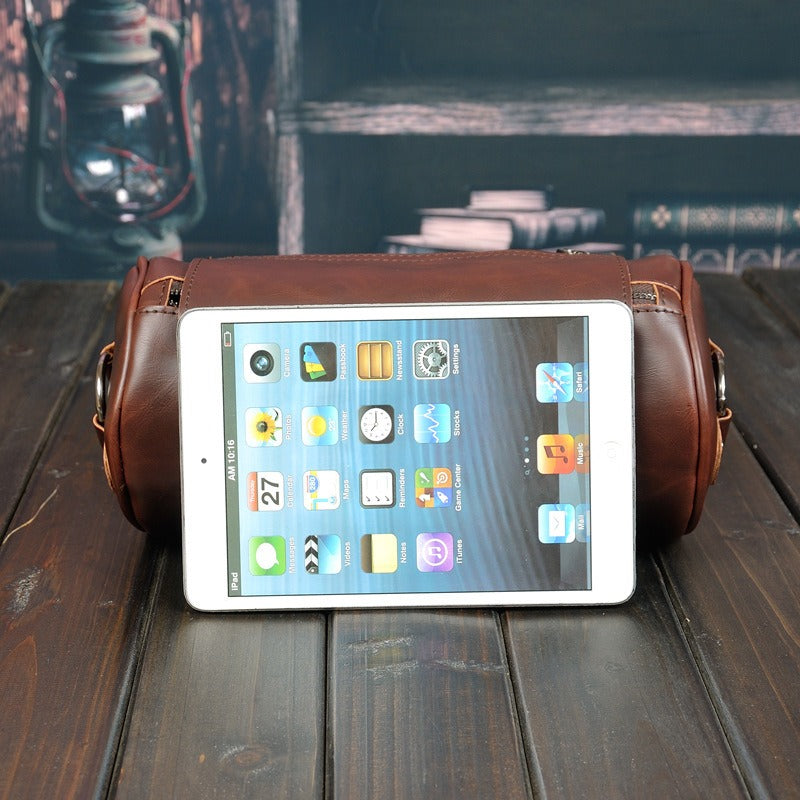 Fashionable Single Shoulder Cylinder Bag Retro Trendy and Personalized Creative Cylinder Bag - Korvel