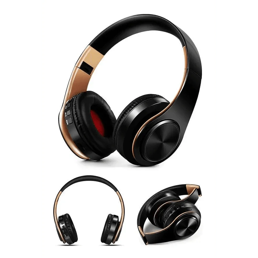 Stylish Bluetooth Over-Ear Headphones - Foldable & Portable