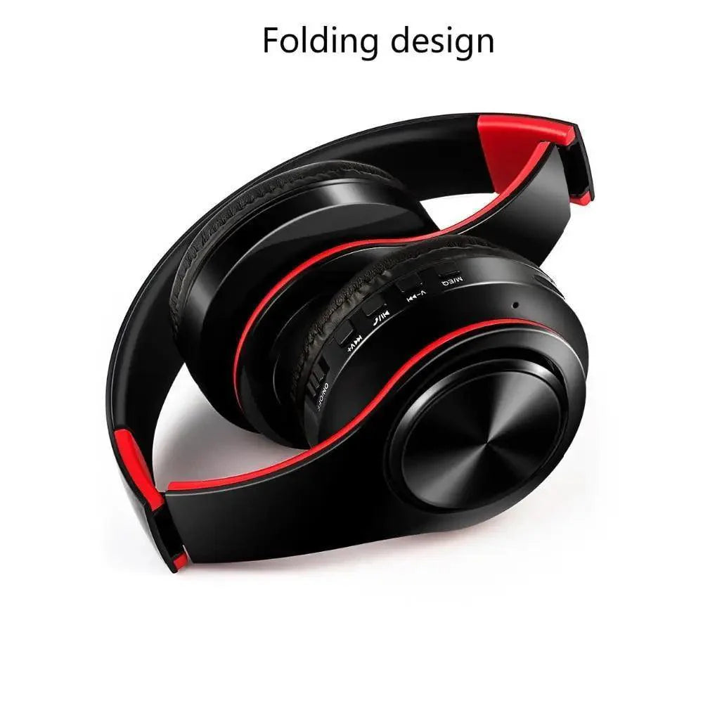 Stylish Bluetooth Over-Ear Headphones - Foldable & Portable