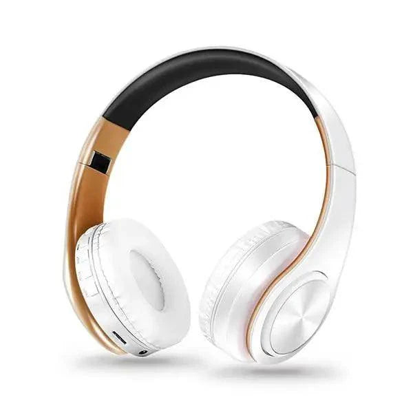 Stylish Bluetooth Over-Ear Headphones - Foldable & Portable