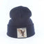 Stylish Unisex Wolf-Themed Knitted Beanie - Cozy Winter Accessory - Korvel