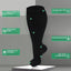 Fat and enlarged black fat compression socks super wide calf and knee length socks men's and women's pressure socks 2XL-7XL - Korvel