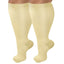 Fat and enlarged black fat compression socks super wide calf and knee length socks men's and women's pressure socks 2XL-7XL - Korvel