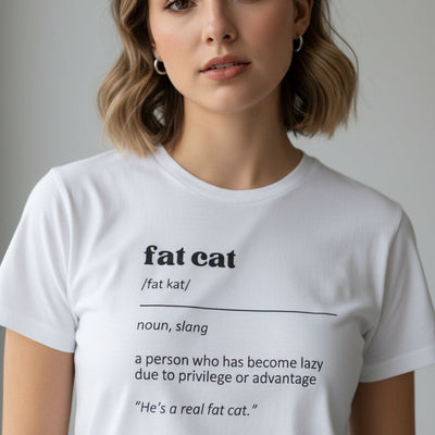 Camiseta Softstyle para Mujer Fat Cat Definition