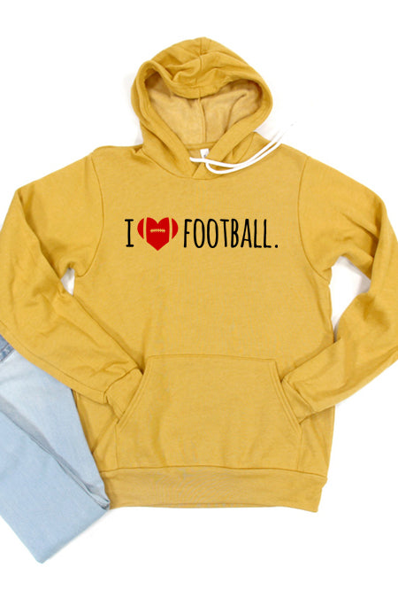 I Love Football Unisex Hoodie