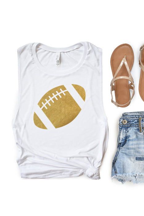Golden Football Muscle Tank Top - Korvel