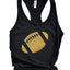 Golden Football Racerback Tank Top
