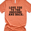 Love You to the Endzone & Back T-Shirt - Korvel