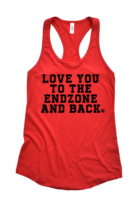 Love You to the Endzone & Back Tank Top