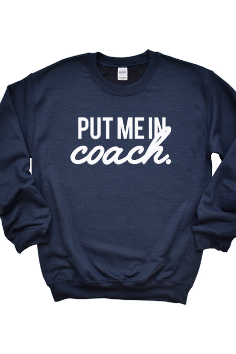 Put Me in Coach Unisex Cozy Sweatshirt