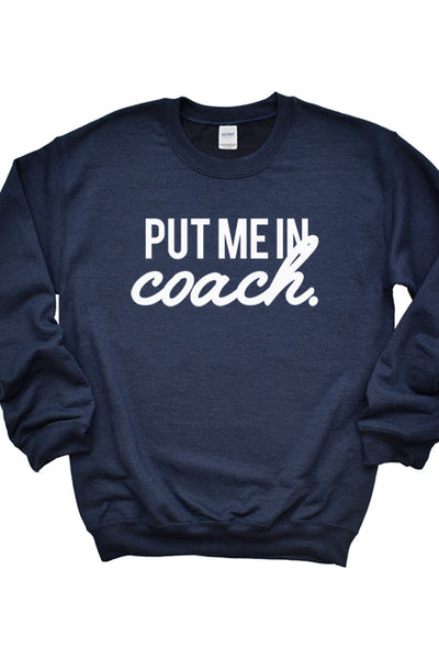 Put Me in Coach Unisex Cozy Sweatshirt