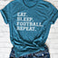 Play, Rest, Conquer: Football Lifestyle Tee - Korvel
