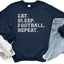 Eat Sleep Football Repeat Sweatshirt - Korvel