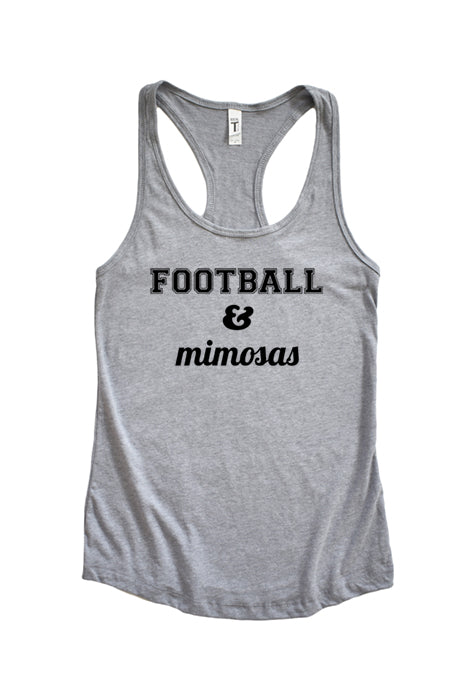 Football & Mimosas Racerback Tank Top