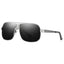 Lunettes de soleil élégantes à grande monture pour hommes