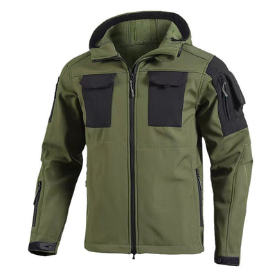 Chaqueta a Prueba de Viento Forrada de Forro Polar Soft Shell Beetle Top