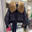 Women's Premium Down Jacket with Fur Trim