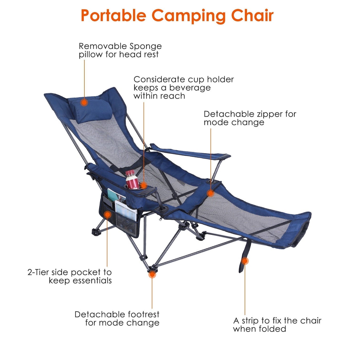 GBruno Foldable Camping Chair