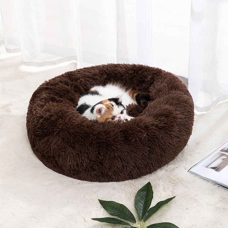 Cozy Winter Warm Pet Bed for Cats