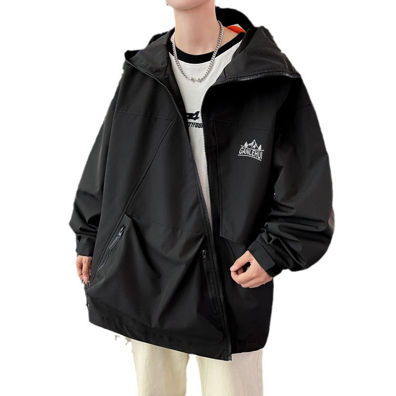 Veste à capuche imperméable pour hommes pour les voyages d'hiver