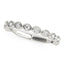 14k White Gold Antique Style Diamond Wedding Band