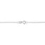 Collier Pendentif en Cœur en Argent Sterling Double Rang avec Diamants .925