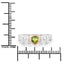 0.44 Carat Genuine Peridot Sterling Silver Engagement Ring