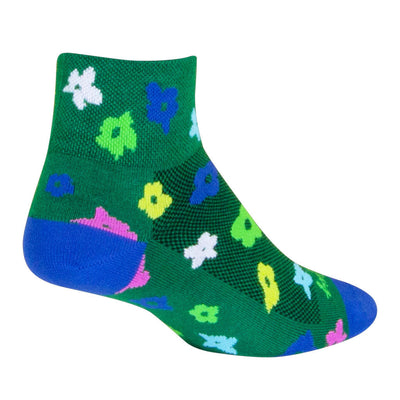Sockguy Bloom Crew Socks in Green (Size 5-9)