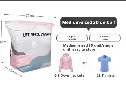 Premium Luggage Sealed Bag - 70x50x30cm
