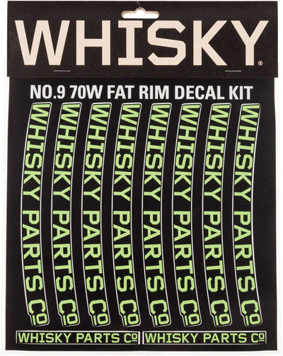 WHISKY 70w Rim Decal Kit - Lime Green