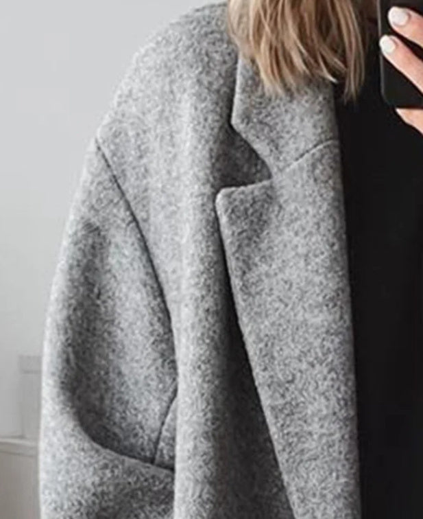 Women's Multi-Color Woolen Trench Coat