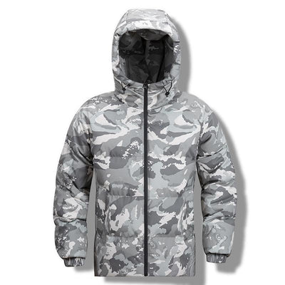 Men's Hooded Camouflage Parka - Waterproof & Warm