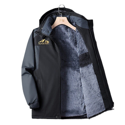 Men's Thick Velvet Waterproof Windproof Sport Jacket