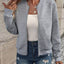 Veste Bomber à Fermeture Éclair Texturée