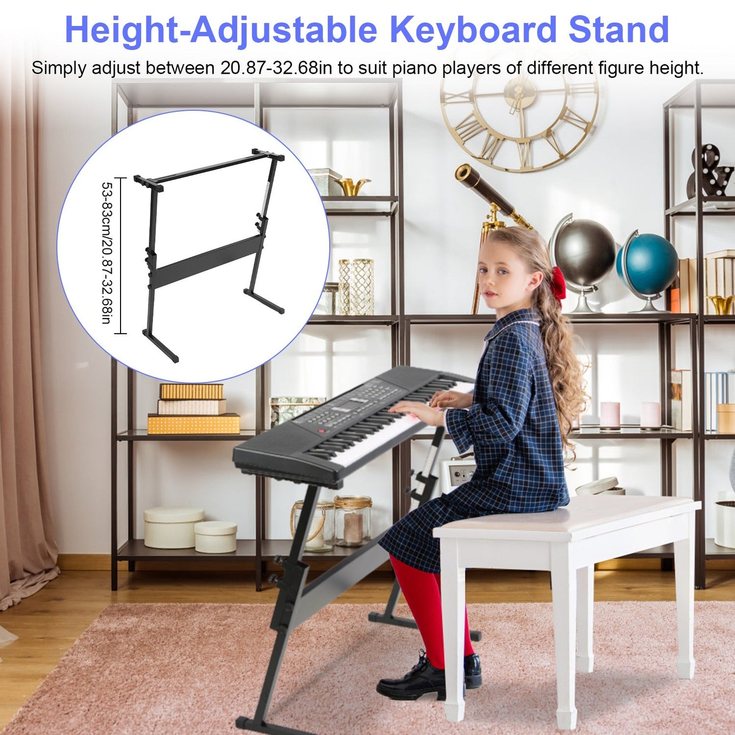 GBruno 61-Key Digital Music Keyboard for Kids