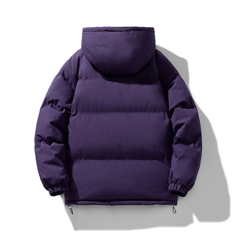 Men's Thickened Cotton-Padded Hoodie Coat for Winter