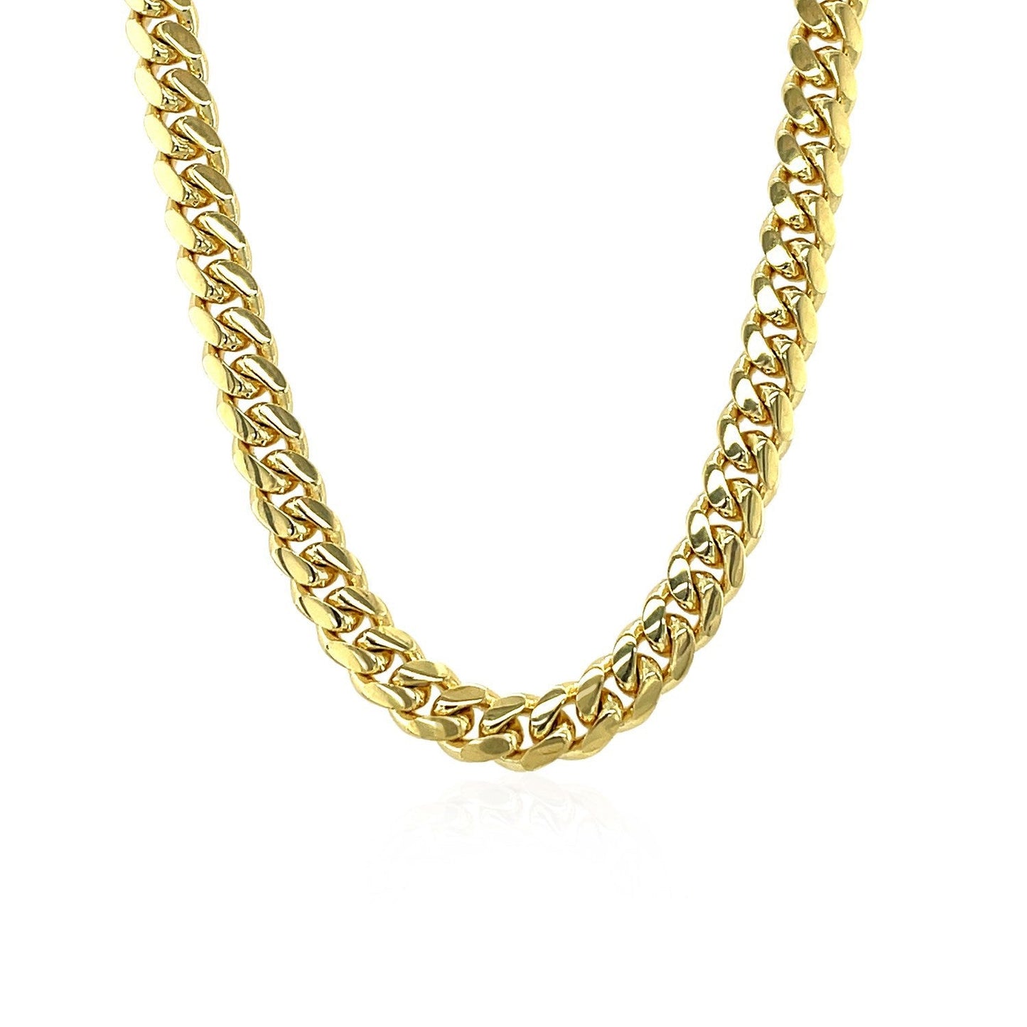 Chaîne Miami Cuban Classique en Or Jaune 14k 5,0 mm