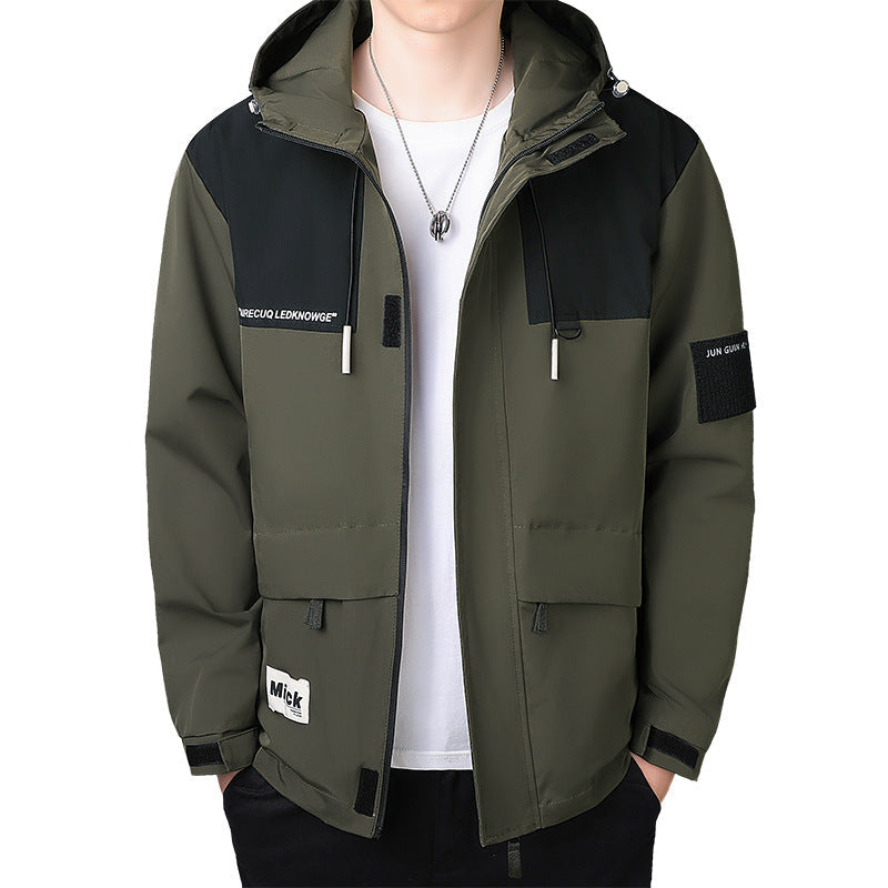 Men's Windproof Hooded Jacket - Outdoor Waterproof Sport Jacket