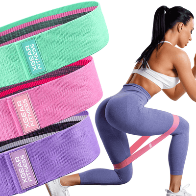 XGear Fitness Set of 3 Women's Resistance Bands