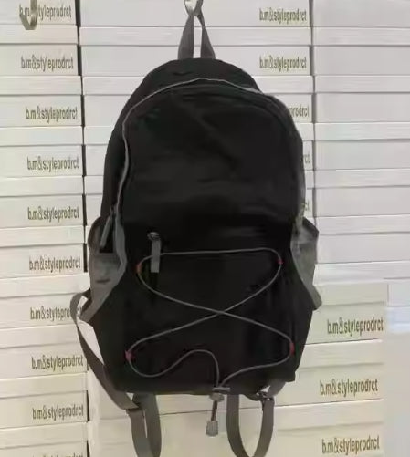 Retro Lightweight Travel Backpack in Contrasting Colors