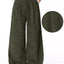 Pantalons en velours côtelé à taille élastique et jambes larges