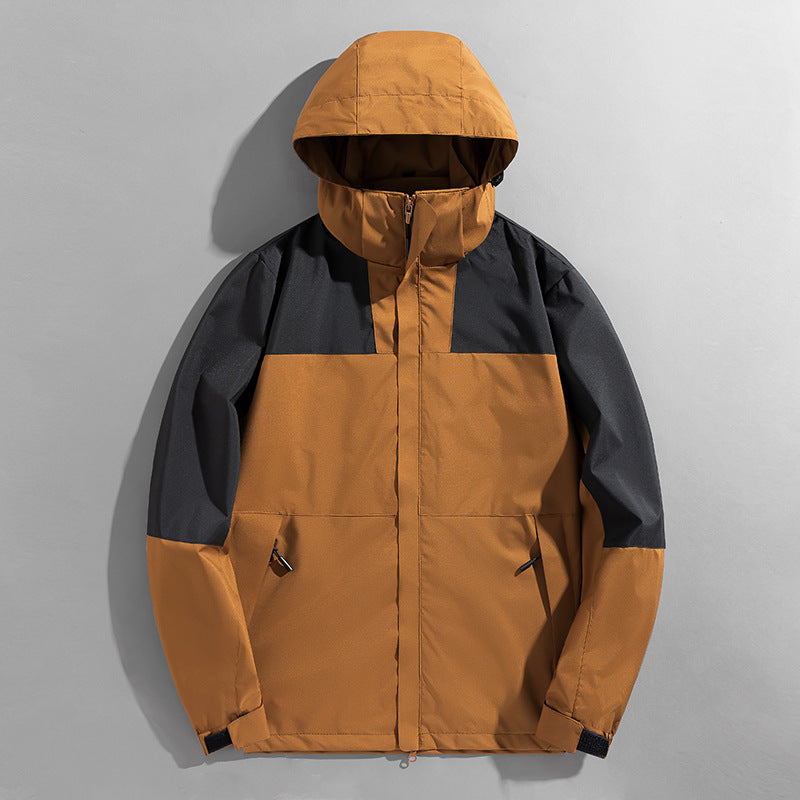 Veste Shell Trois-en-Un Haute Imperméable pour Hommes