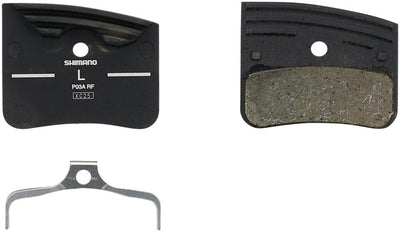 Pastillas de freno de disco Shimano P03A-RF con placa de respaldo de aluminio aletas
